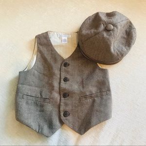 3T Janie and Jack Vest and hat